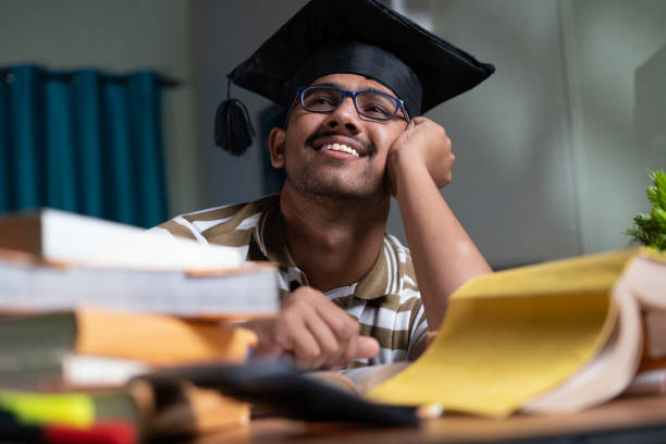A student dreaming of studying abroad